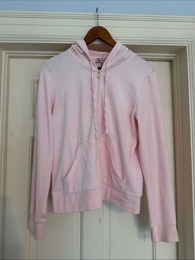 Juicy Couture Light Pink Velour Hoodie Jacket